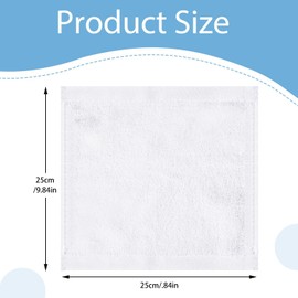 Wenrecu 8 Pack Flannel Face Cloth for Women Kids, 10 x 10 Inch Face Cloth Face Towels Reusable Facial Cleansing Cloths Baby Wash Cloth for Spa Sport Beauty Routine