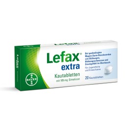 Lefax Extra chewable tablets, pack of 20 tablets