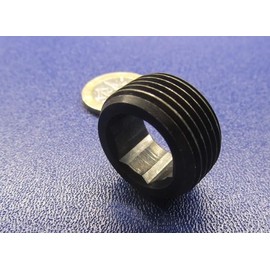 Black Oxide Alloy Steel Hollow Lock Jam Set Screws 1"-14 x .500" Length 5 pcs