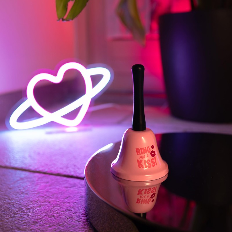 Legami - Campanella Ring for Kiss, Impugnatura ergonomica, Ø 7,5
