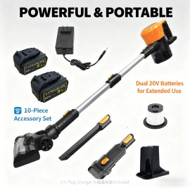 Cordless Vacuum Cleaner Hoover Upright Lightweight Handheld Bagless Vac