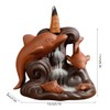 Ornamental Backflow Incense Burner Incense Holder Home Ornament with Dolphin