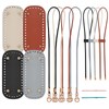 4 Pcs Bag Bases for Crochet with Adjustable Straps, DIY