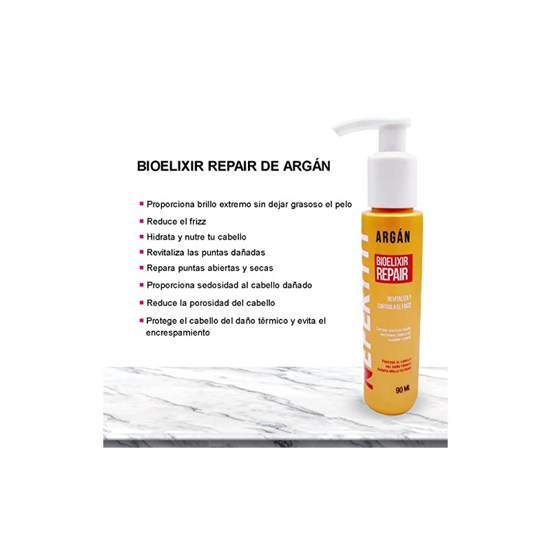 Kit Nefertiti Aceite de Argán Mascarilla para Cabello Deshidratado Seco