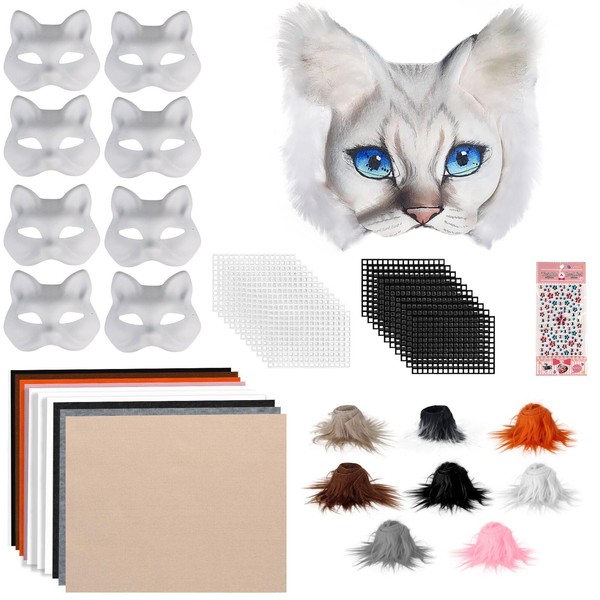 Giftota 47 Pcs DIY Therian Mask Kit for Boys Girls