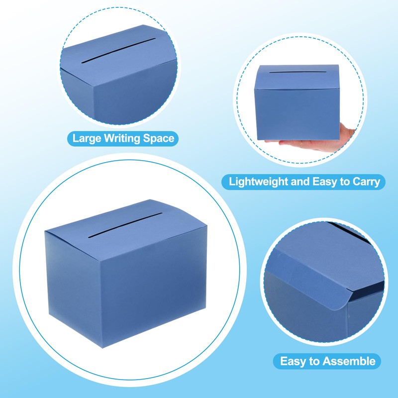 PATIKIL Cardboard Suggestion Box, 2 Pcs 6.5 x 4.5 x