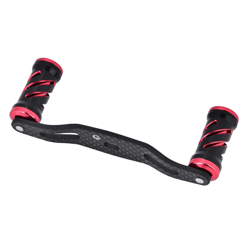 Fishing Reel Handle Carbon Fiber Frame with Fittings Replace Parts