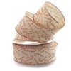 Ribbon Traditions Christmas Cocoa and Gingerbread Burlap Wired Ribbon 2