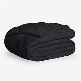 Bare Home Split Head Flex King Quilted Fitted Mattress Pad - Cooling Mattress Topper - Easily Washable - Elastic Fitted Mattress Cover - Stretch-to-Fit up to 15" Deep (Split Head Flex King, Black)