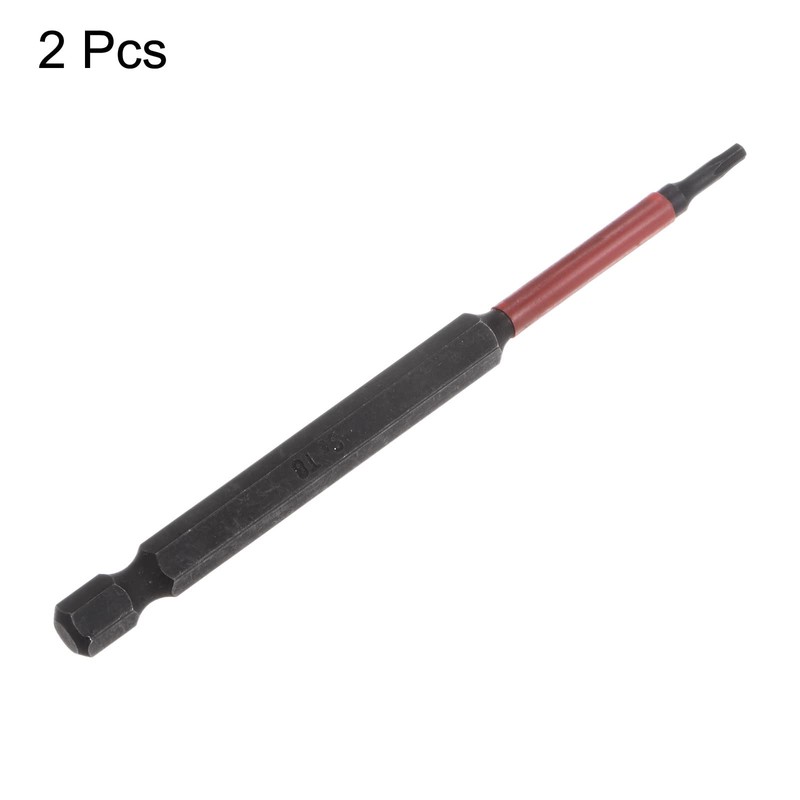 HARFINGTON 2pcs T8 Impact Rated Torx Bit 1/4" Hex Shank