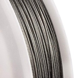 Ideen mit Herz Jewellery Wire, Steel, Silver, 100 m (Diameter 0.45 mm)