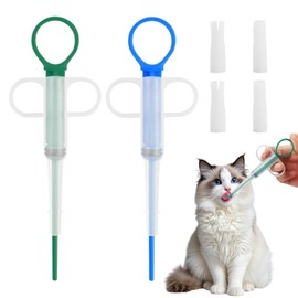 2 Stück Tabletteneingeber Katze Dogs Pet Feeder Tablettengeber für Katzen Pill Assist Katze Tablettengeber Katze,Tabletteneingeber für Katzen,Haustier Pet Pillenwerfer Wiederverwendbare Pusher Tablet