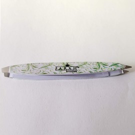 F.A.R.A.H. Z-Tweeze Professional Sabza Stainless Steel Dual Ended Precision Tweezers with Slanted and Pointed Tips