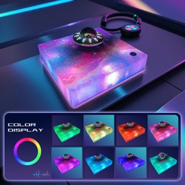 Poojaed Magnetic Levitating UFO Lamp, Floating 360°Rotating RGB Galaxy Light Display, Cool Gadgets Desk Decor for Office Home Esports Room, Amazing Gift for Men Girls and Kids