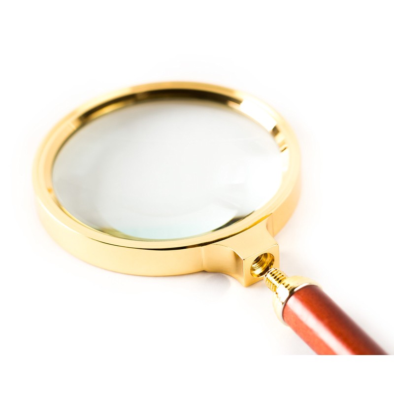 BASUNE 10X Handheld Magnifier, Reading Magnifier Loupe Glasses 10X with