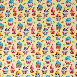 Singer, 100% Cotton, Rainbow Colorful Gnome