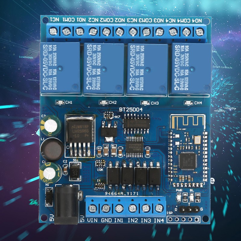 4 Channels Multifunction Control Module Phone Wireless Relay Module Compatible