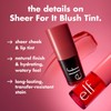 e.l.f. Tinta Sheer For It Blush Tint Left on Red