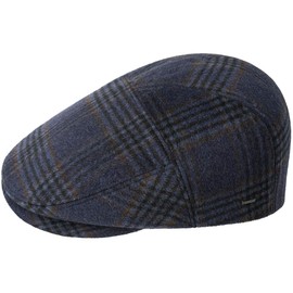 Bailey 1922 Ormond Ivy Cap Flat Cap Navy Plaid XXL