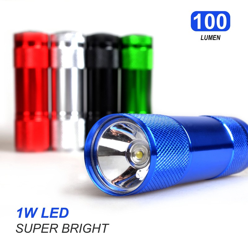 FASTPRO 20-Pack 100 Lumen Super Bright Aluminum LED Flashlights Set,