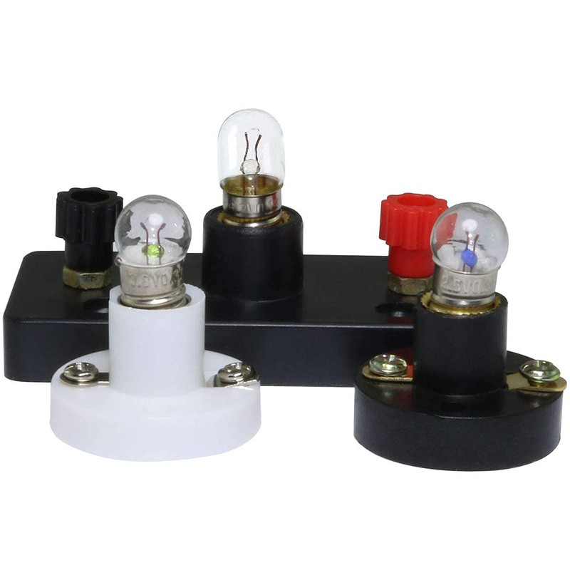 MEETOOT Set of 10pcs Screw Mini Bulb 2.5V and 5pcs