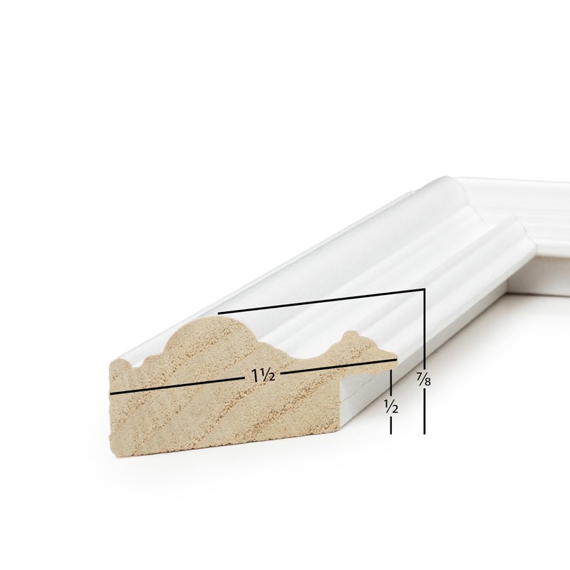 Frame USA 16x20 Picture Frame, White, Grande Series, Wall Hanging