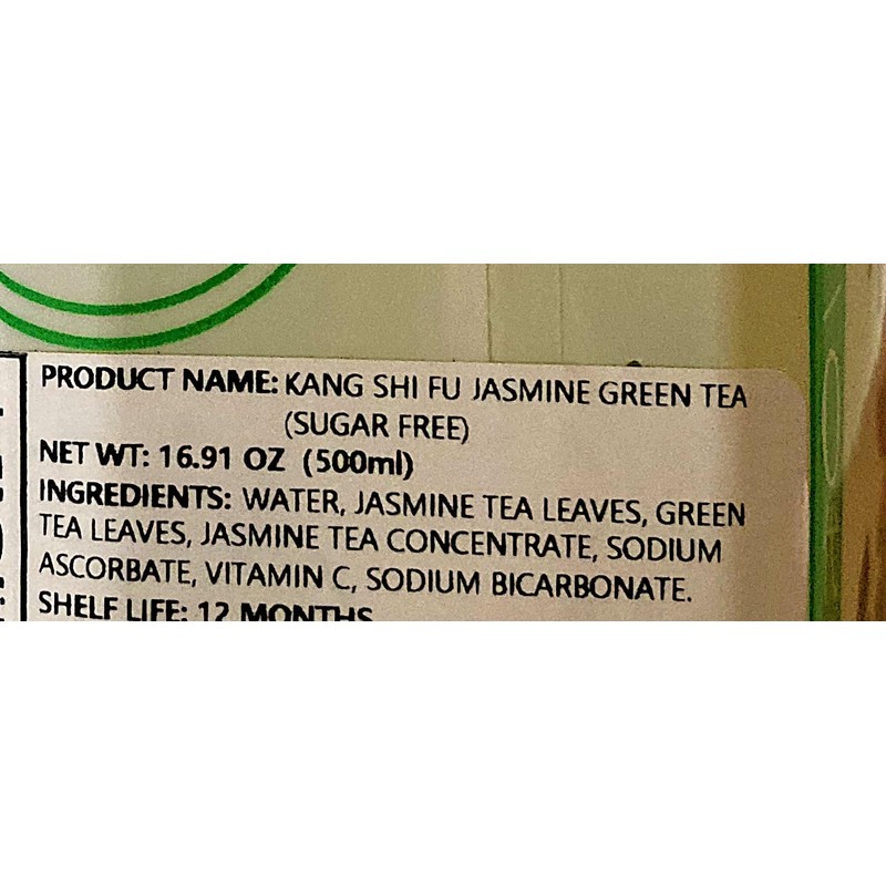 Jasmine Green Tea Drink, Sugar-Free, 500ml Bottle, 6 Bottles