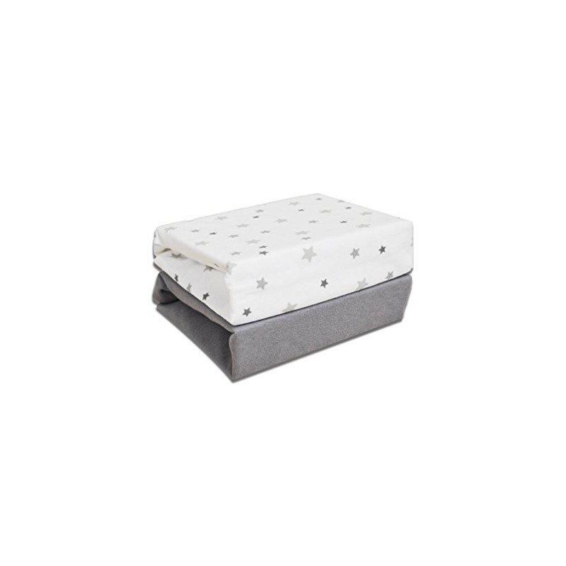 Cuddles Collection Bedside Crib Sheets 55x86cm Next To Me Compatible