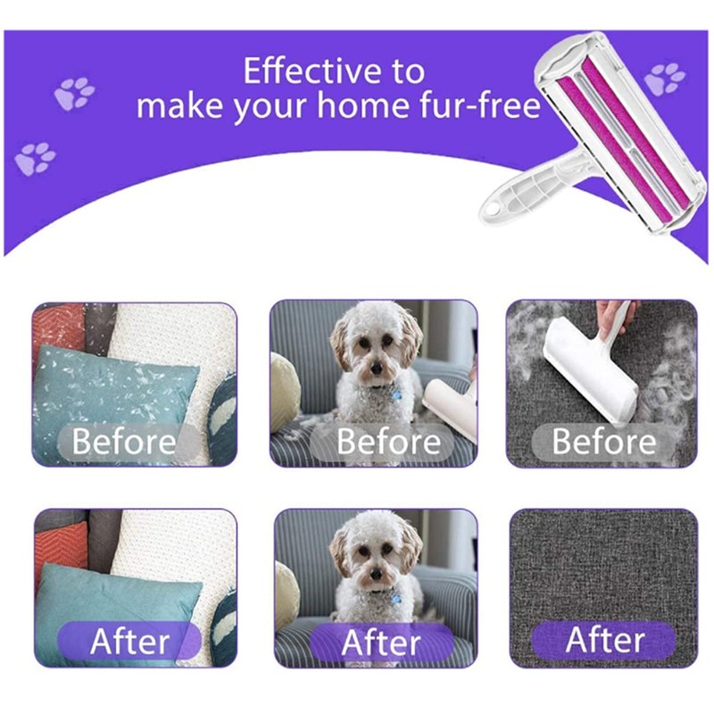 Efficient Pet Hair Removal Tool Reusable Cat Dog Bed Furniture