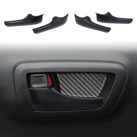 Kyostar Car Door Handle Cover for Toyota Tacoma 2016-2024, ABS Plastic Front & Back Interior Car Door Handle Cover Easily Snap On for Chrome Delete, Black