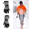 1 Pair Heated Gloves Smart Battery Powered Winter Warm Gloves