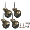 MySit 2 inch Ball Casters Wheels Brass Vintage Antique Furniture
