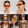 JCTAIFOO Polarised Sunglasses for Men Women Vintage Round Large Frame