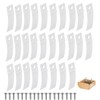 UtySty 50 Pack Drawer Stoppers Non-Falling Out Drawer Stops PVC