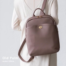 VITAFELICE sib-20043p Women's 8 Pocket Square Backpack, old plum