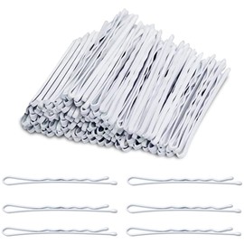 Hair Pins, Set of 50, White, Nurse Spins, Loved by Ballerinas, Swan Lake, Securing Hair Arrangement, Perfect for Hair Bundles, American Pins, Hair Clips, For Women, Girls, White (50 Piece Set), 2.0