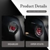 Middrivr Engine Start/Stop Button Cover, Carbon Fiber Zinc Alloy Car