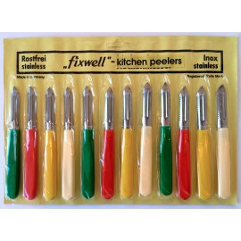 Fixwell Set of 12 Peelers - Fixwell Knives - Made in Germany - vegetable peelers SALE!