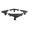 Generic Soporte De Refrigerador Ajustable Con 4 Ruedas De Bloqueo