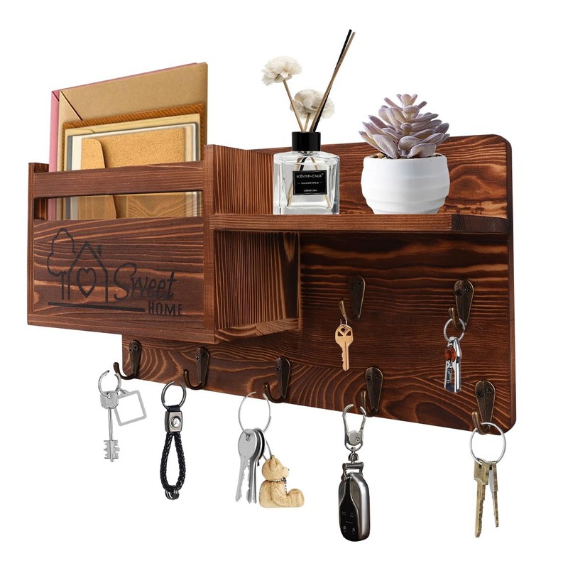 Gocokia Key Hanger Organizer, Mail and Key Holder for Wall