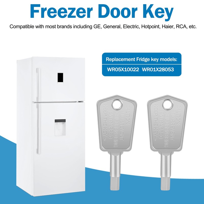 WR01X28053 Freezer Door Key Replacement Haier GE Fridge Key RF-3898-01