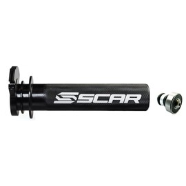 SCAR Aluminium Gas Grip Including Bearing Throttle Grip Sleeve Compatible with YAMAHA YZ WR 250F 450F 250FX 450FX 12-22 Black