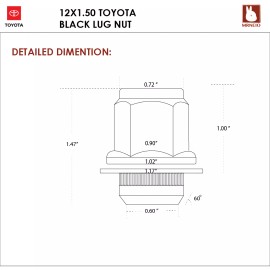 Toyota 12x1.5 Flat Seat Stock Wheel 24PC TOYOTA SEQUOIA/SIENNA
