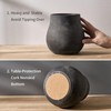 JIEMEI HOME Kitchen Utensil Holder, 6.61" Ceramic Rustic Utensil Crock