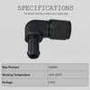 10AN Female to 3/8 Barb 90 Degree Hose Fitting Adapter