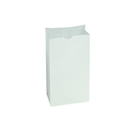 Bagcraft Papercon 300294 Dubl Wax SOS Bag, 4-lb Capacity, 9-11/16" Length x 5" Width x 3-1/8" Height, White (Case of 1000)