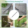 49.2” Long Handle Crack Weeder, 3 Adjustable Length Crevice Weeding
