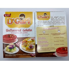 D'Gari Crystal and Unflavored Gelatin Combo, 11.9 Ounce (Pack of 1)