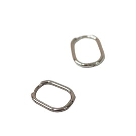 MAJALE Gold Hoop Earrings Rectangle Minimalist Stainless Steel Hypoallergenic Lightweight Waterproof Jewelry for Women, Stainless Steel, No Gemstone