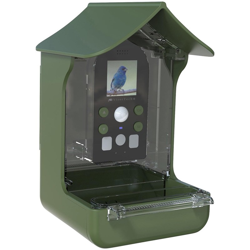 VisorTech Bird House Camera: Bird Feeder & Feeder, Full HD